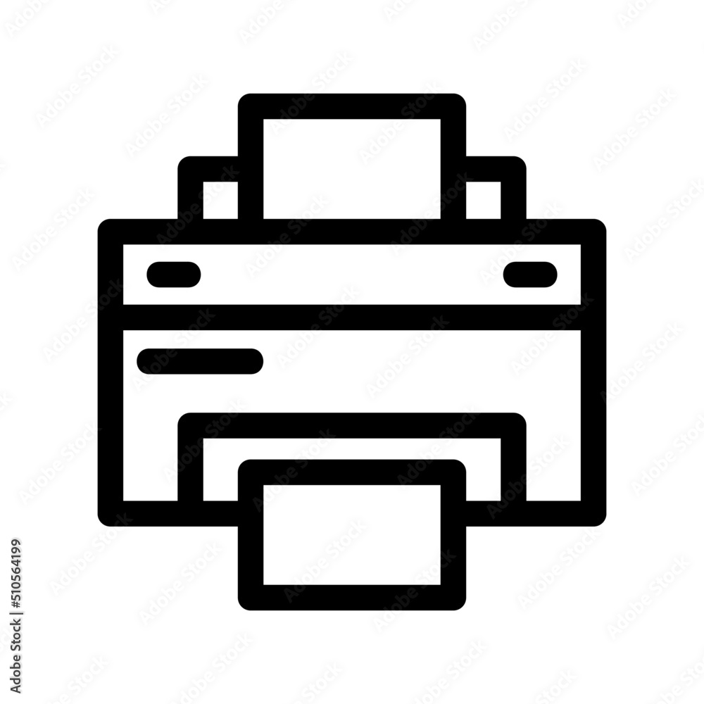 printer icon or logo isolated sign symbol vector illustration - high quality black style vector icons
