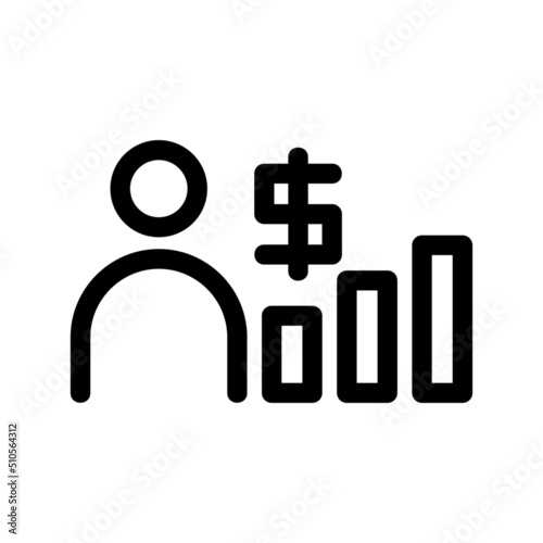 profit icon or logo isolated sign symbol vector illustration - high quality black style vector icons 