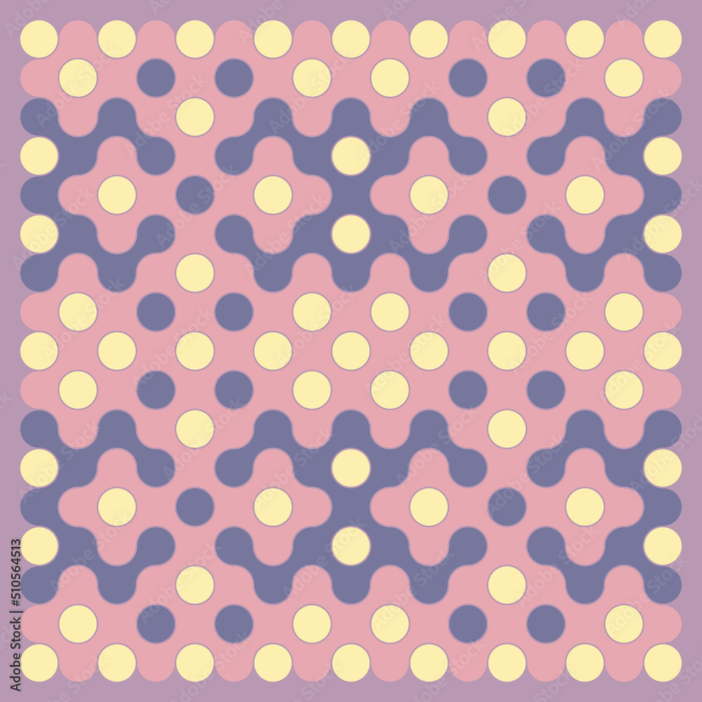Multicolor truchet tiling connections illustration Multicolor truchet tiling connections illustration