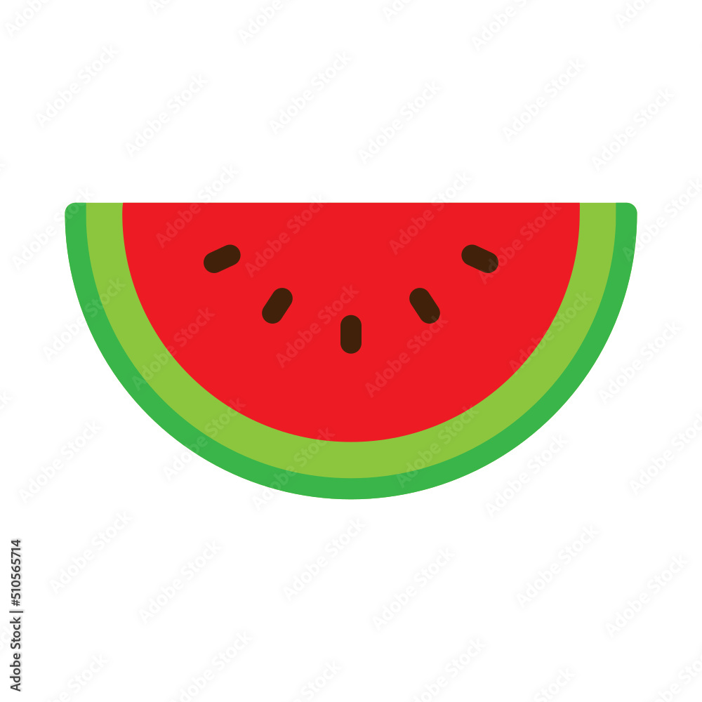 Watermelon Fruit Icon Watermelon Fruit Icon