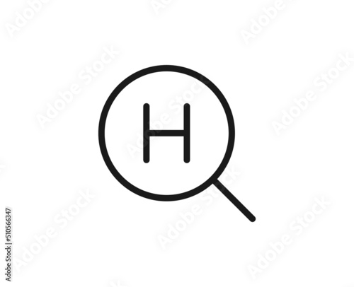 Constraction line icon on white background
