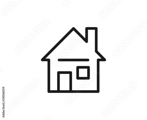 Constraction line icon on white background