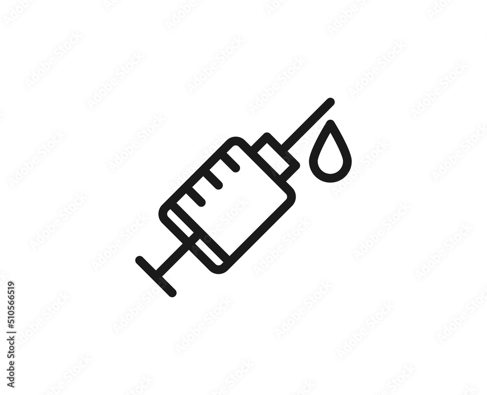 Black line icon on white background Black line icon on white background
