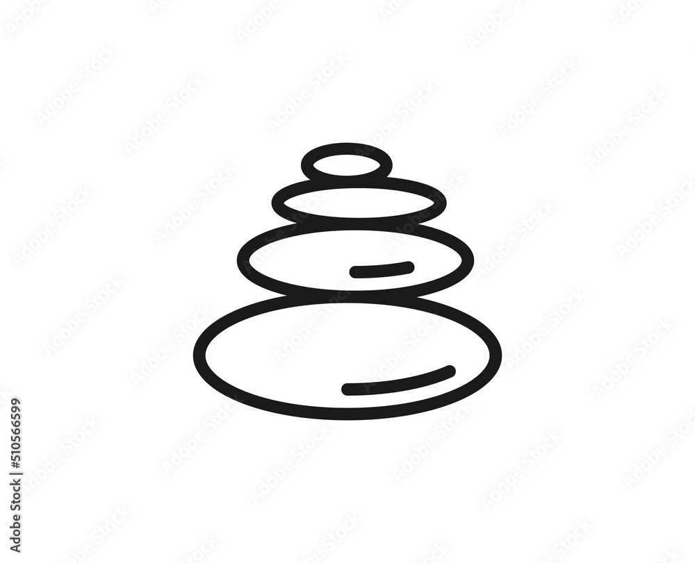 Beauty line icon on white background Beauty line icon on white background