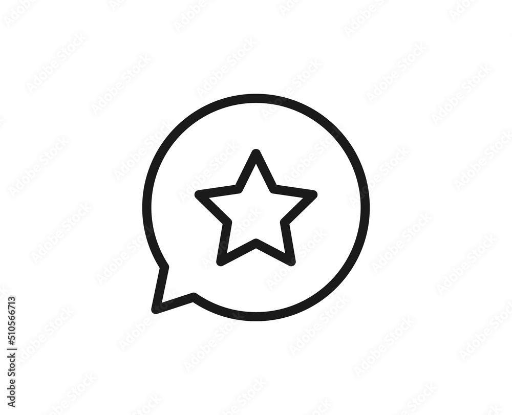 Black line icon on white background