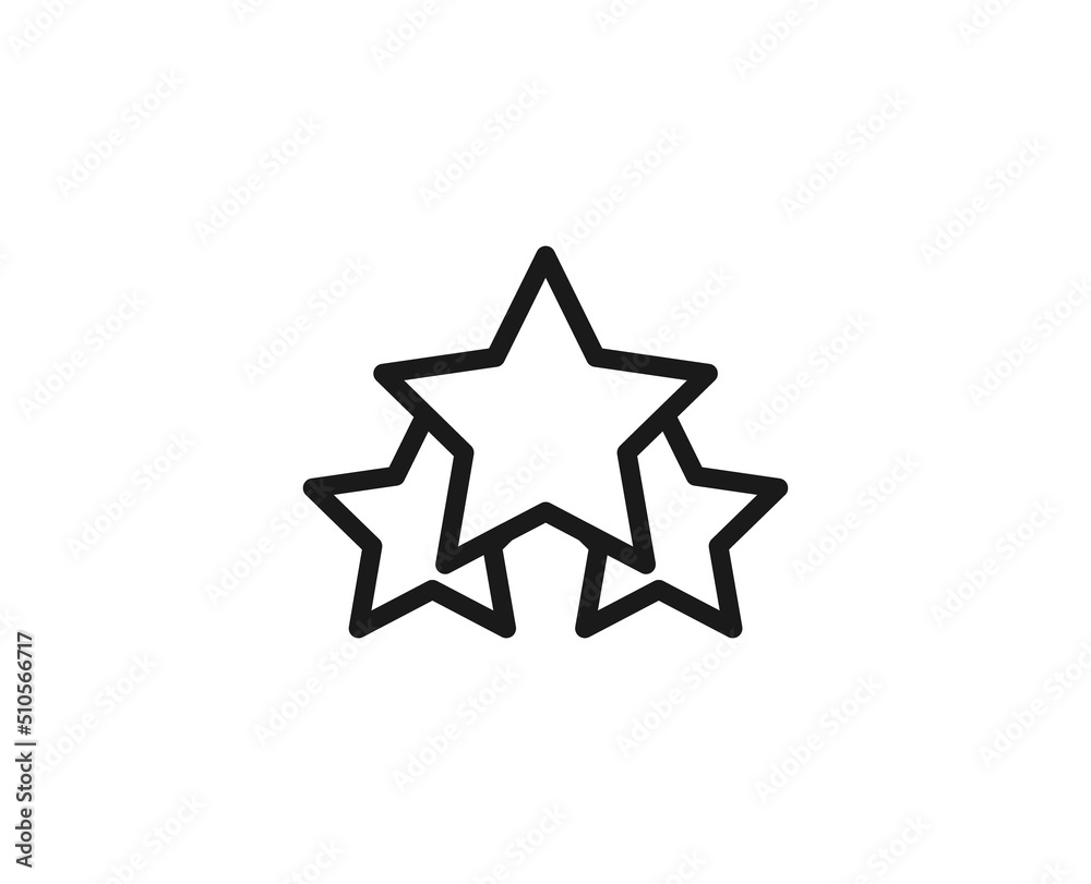 Black line icon on white background Black line icon on white background