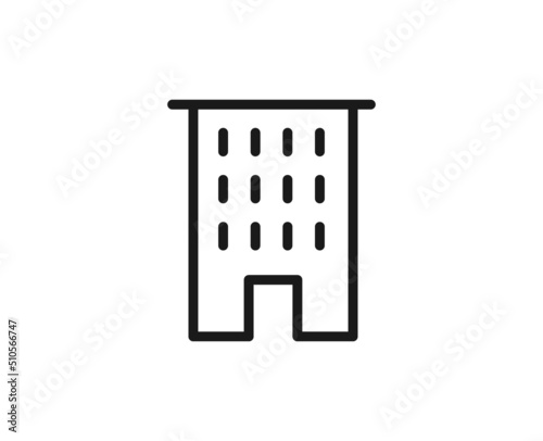 Constraction line icon on white background