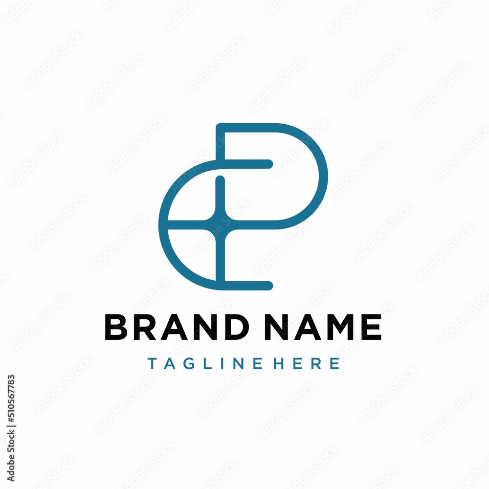 letter cp pc logo design letter cp pc logo design