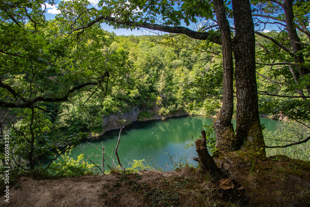 The view from above of the Königssee near Oberdürenbach