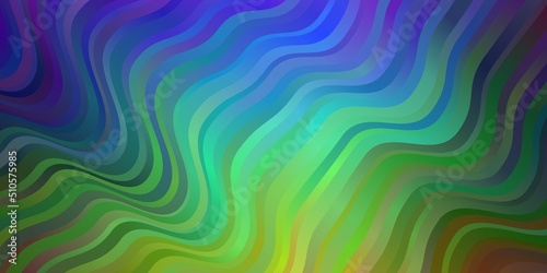Dark Multicolor vector background with lines.