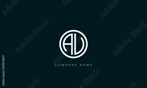 AV, VA Abstract Letters Logo Monogram
