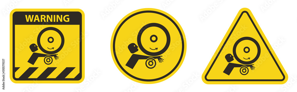 Arm in Rollers Symbol Sign Isolate On White Background,Vector Illustration EPS.10 Arm in Rollers Symbol Sign Isolate On White Background,Vector Illustration EPS.10