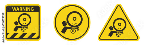 Arm in Rollers Symbol Sign Isolate On White Background,Vector Illustration EPS.10