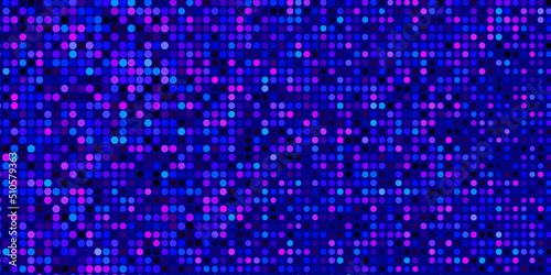 Dark Pink  Blue vector pattern with spheres.