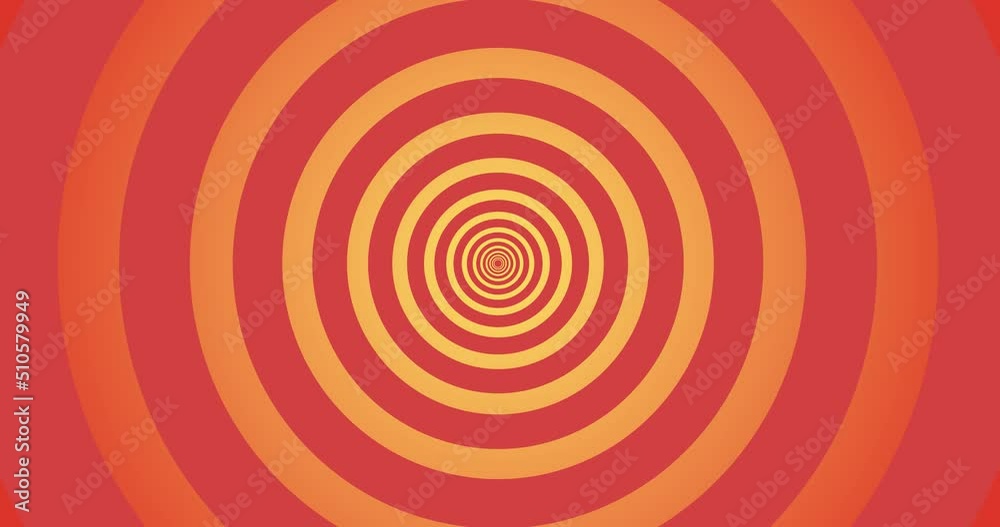 4k. An animated background of round spirals in the form of a tunnel. Orange and red redlines. 4k. An animated background of round spirals in the form of a tunnel. Orange and red redlines.