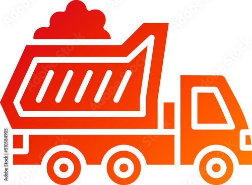 Dump Truck Icon Style