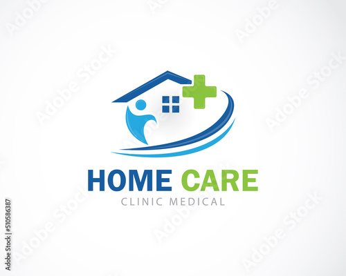 home care logo creative medical clinic design graphic concept creative
