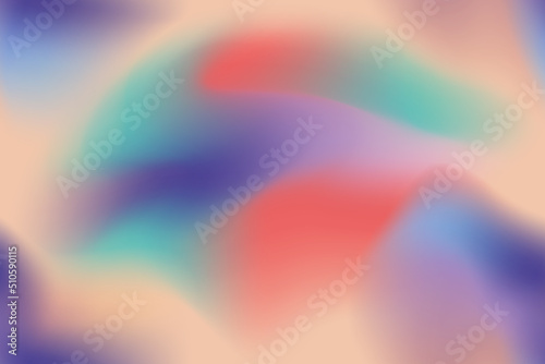 Abstract iridescent holographic foil gradient tile background. Trendy colorful liquid shape seamless pattern. Modern rainbow blurred fluid repeat surface