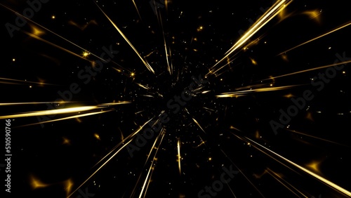 Fast Speed Effect of Electric Yellow Falre Light Streak