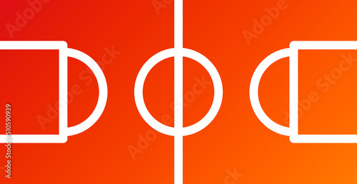 Football Field Icon Style