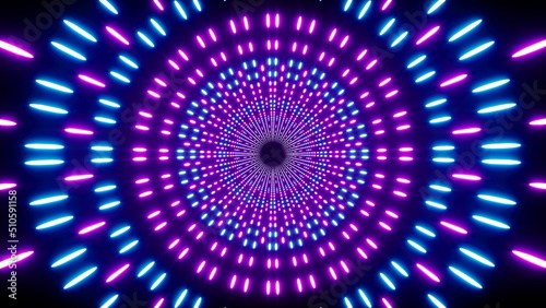 Purple and Blue Colored Dotted Lights