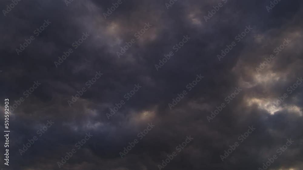Timelapse Sky and black cloud.
