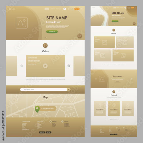 Website Template Desert Yellow