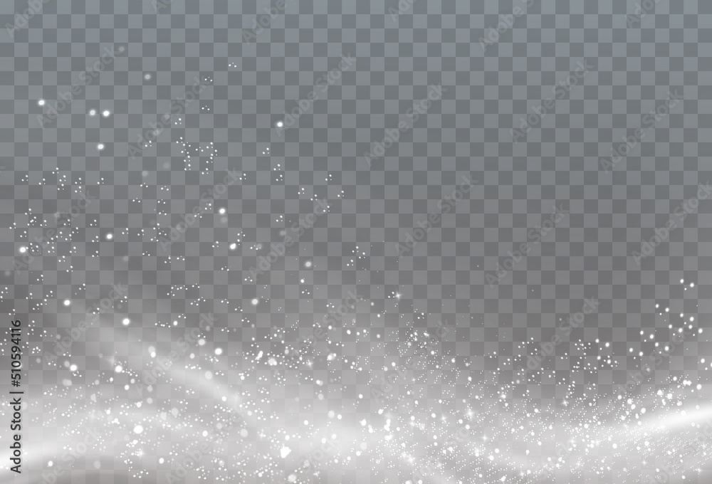 Cold winter wind texture. Holiday vector blizzard. Christmas effect of