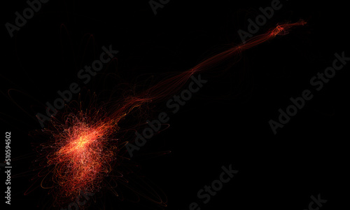 Cosmic abstract background. Colorful smoke  ink water  pattern universe. Abstract color flow of fire  flame