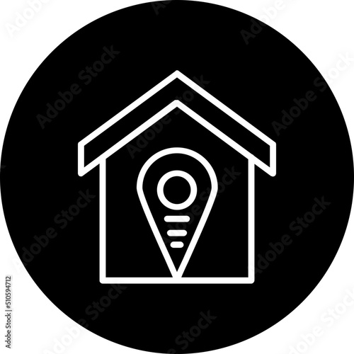Accomodation Pin Point Icon