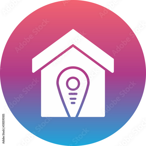 Accomodation Pin Point Icon