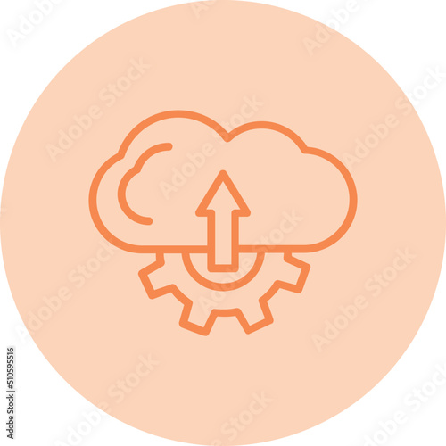 Cloud Uploading Icon