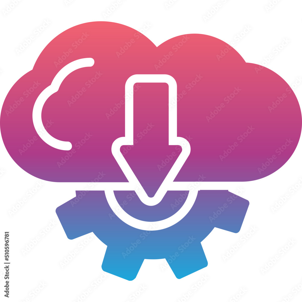 Cloud Downloading Icon Cloud Downloading Icon
