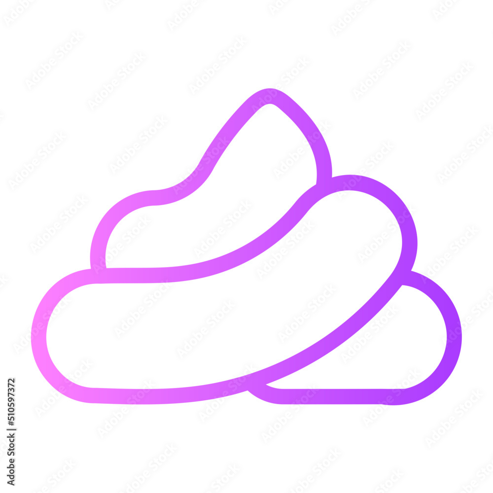 poop gradient icon poop gradient icon