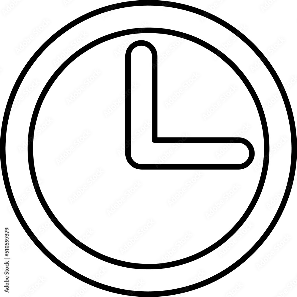 clock vector icon illustration line art.eps clock vector icon illustration line art.eps