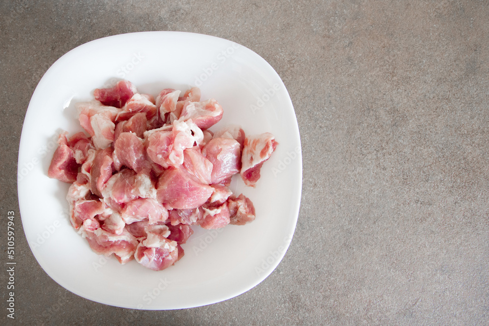 minced meat on a plate