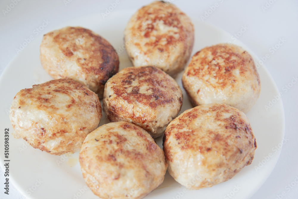 meatballs on a white plate meatballs on a white plate