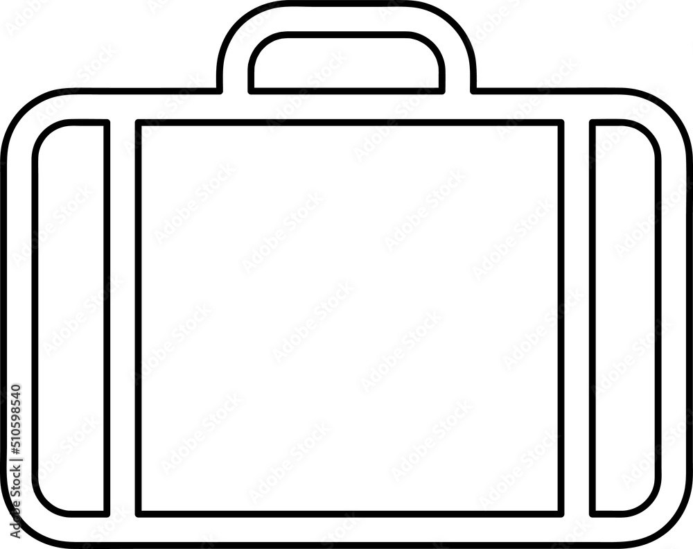 black suitcase isolated on white black suitcase isolated on white