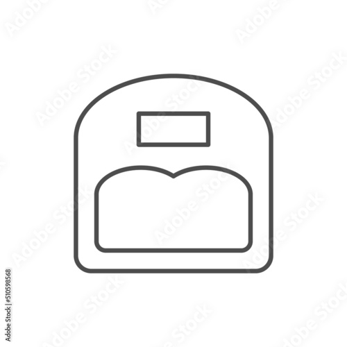 Nail dryer line outline icon