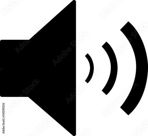 The speaker icon. Sound symbol on white background..eps