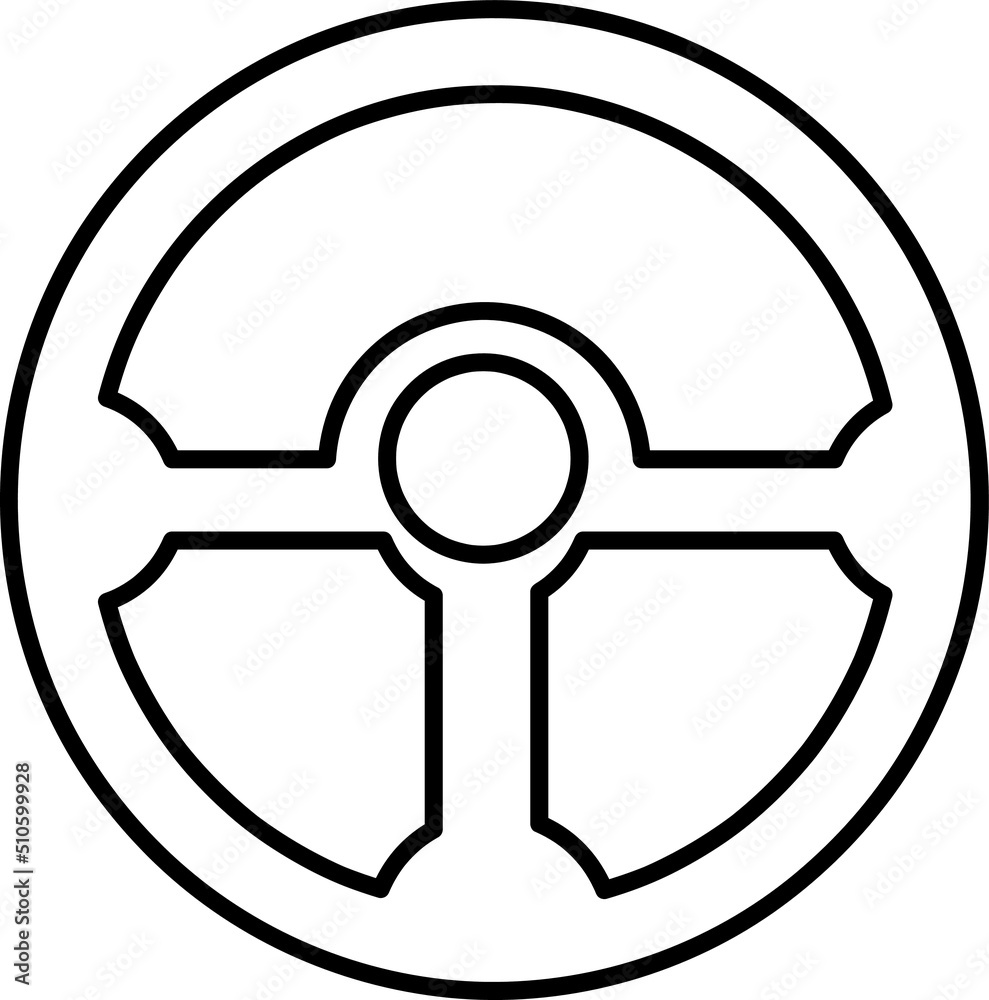 Steering wheel icon. Car and drive or driver symbol. icon Vector illustration line art.eps Steering wheel icon. Car and drive or driver symbol. icon Vector illustration line art.eps