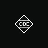 OBE 3 letter design for logo and icon.OBE monogram logo.vector illustration.