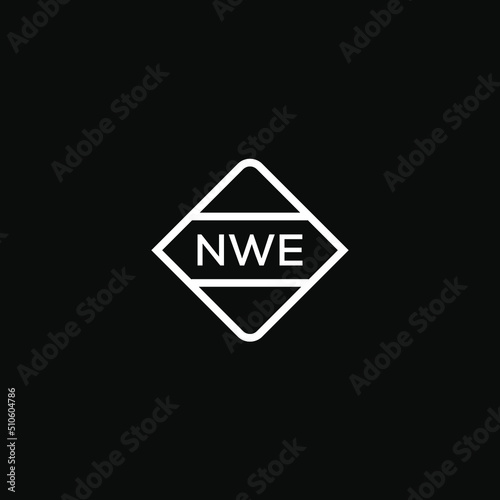 NWE 3 letter design for logo and icon.NWE monogram logo.vector illustration. photo