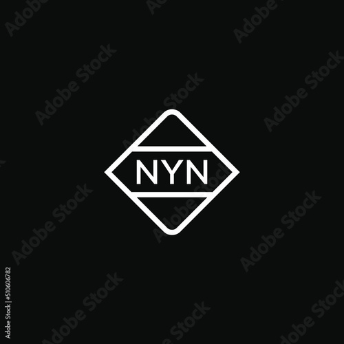 NYN 3 letter design for logo and icon.NYN monogram logo.vector illustration. photo