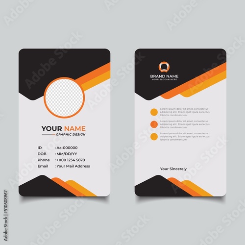 Modern and Clean Business id Card Template