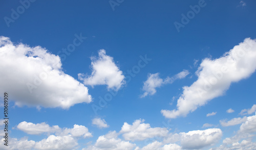 Fototapeta Naklejka Na Ścianę i Meble -  View of beautiful blue sky with white clouds.