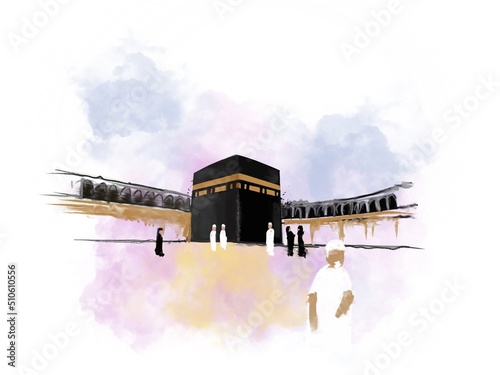 Obraz na plátně Makkah, The pilgrimage of hajj