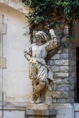 statues in garden of royal palace