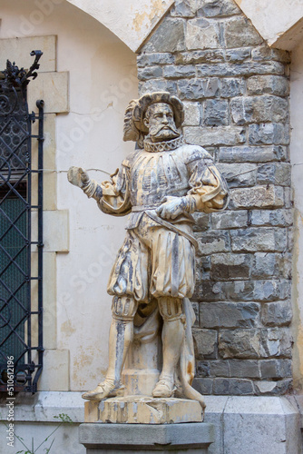 statues in garden of royal palace