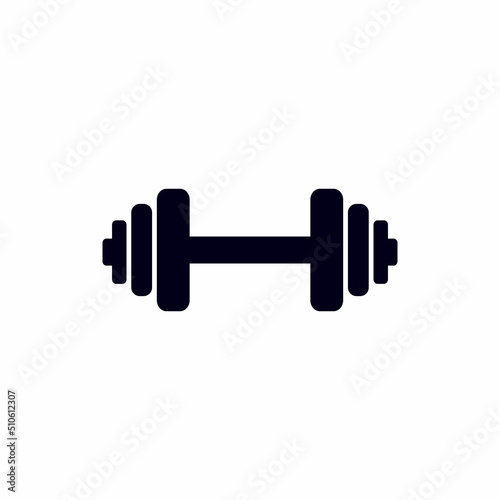 Dumbbell vector icon